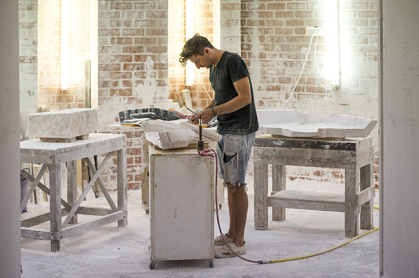 alex seton carves 28 marble lifejackets