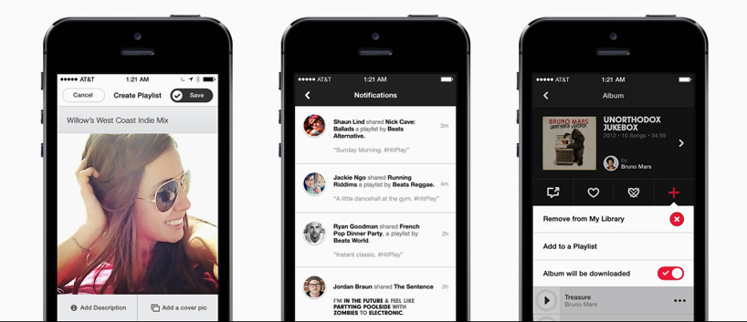 beats music streaming service provides customized and curated music experiences