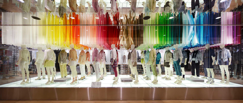emmanuelle moureaux UNIQLO ginza colorful wind designboom