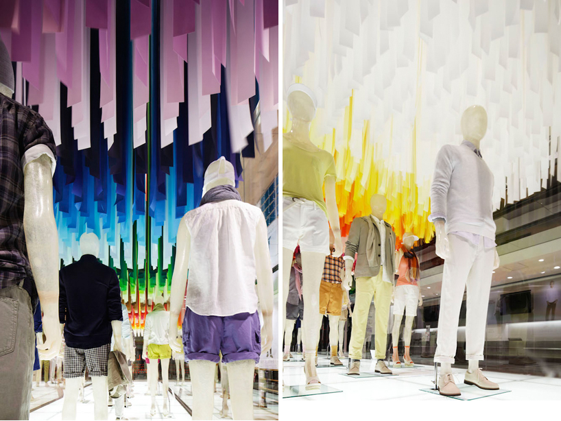 emmanuelle moureaux UNIQLO ginza colorful wind designboom