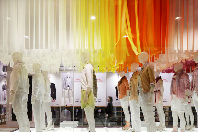 emmanuelle moureaux UNIQLO ginza colorful wind designboom