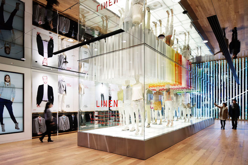 emmanuelle moureaux UNIQLO ginza colorful wind designboom