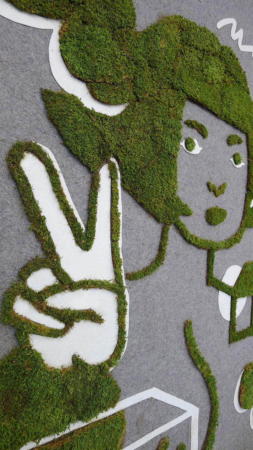 jennifer ilett grow a moss graffiti diptych 