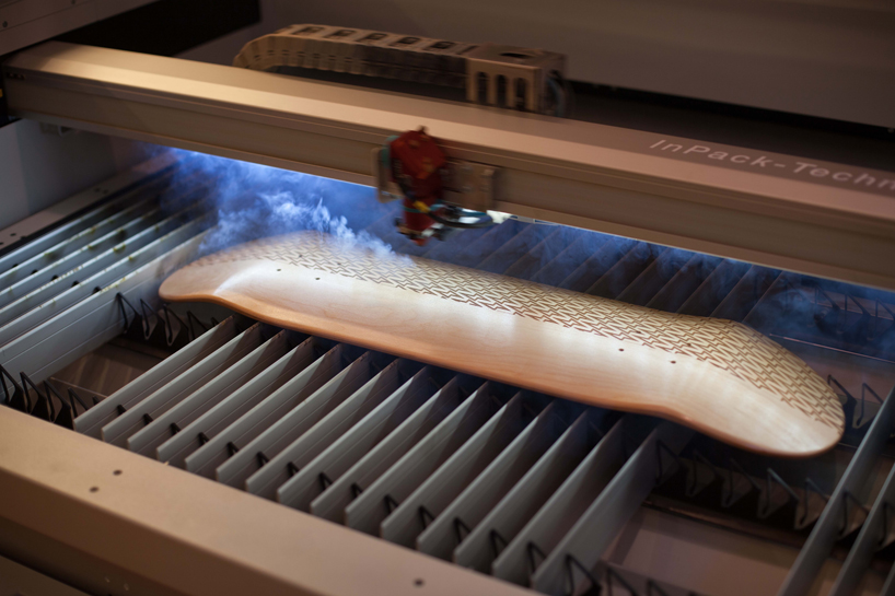 magnetic kitchen laser engraved skateboard decks designboom08