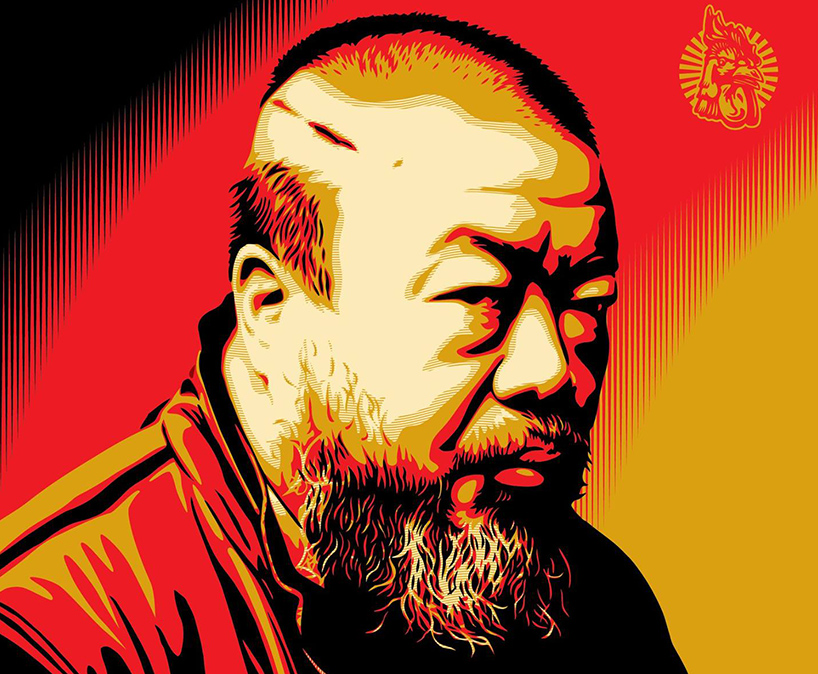 shepard-fairey-illustrates-ai-weiwei-designboom-02