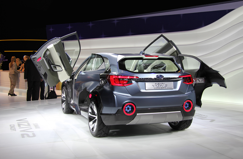 subaru viziv 2 plug-in hybrid concept at 2014 geneva motor show