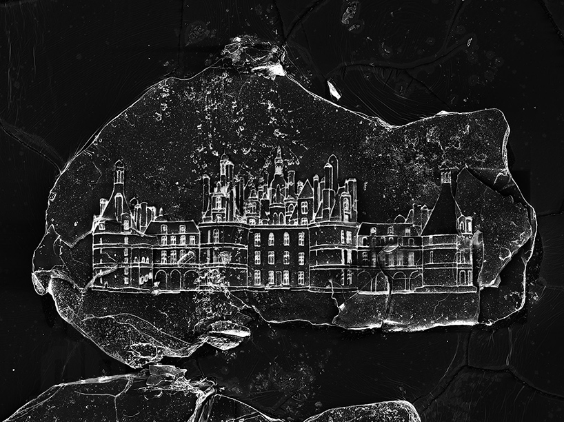 vik muniz + marcelo coelho etch sandcastles on grains of sand