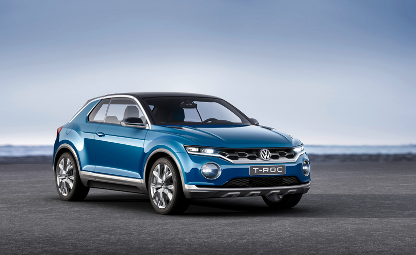 volkswagen T-ROC compact SUV concept features removable roof