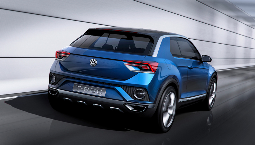 volkswagen T-ROC compact SUV concept features removable roof