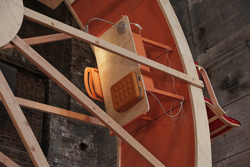 ward shelley + alex schweder human hamster wheel in orbit