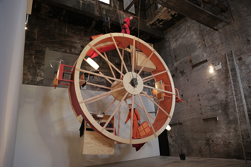 ward shelley + alex schweder human hamster wheel in orbit