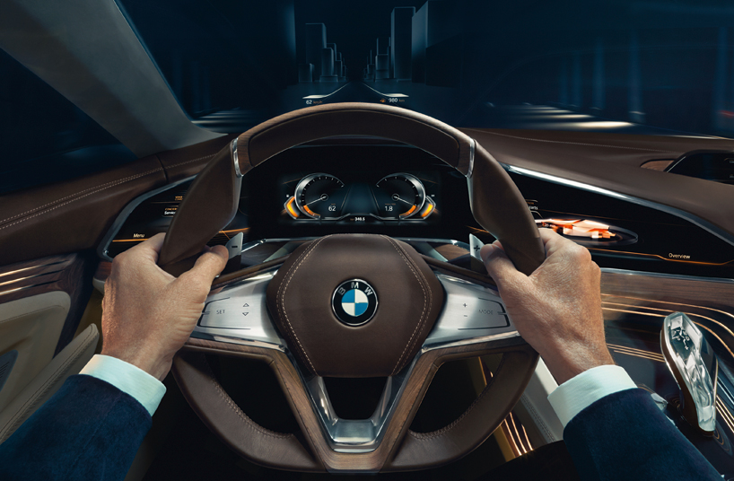 BMW vision future luxury integrates augmented reality heads-up display