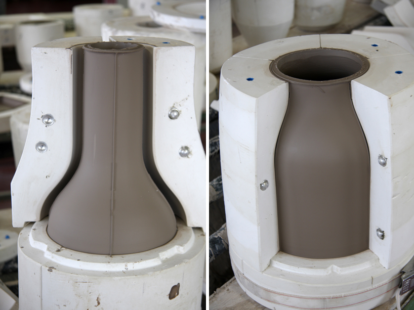 benjamin hubert manipulates ceramic  manufacturing in seams 