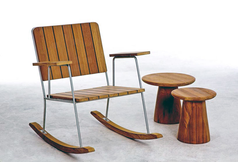 deesawat teakwood outdoor furniture designboom 