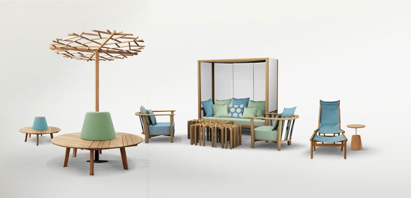 deesawat teakwood outdoor furniture designboom 