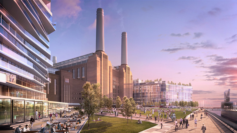 frank gehry norman foster + partners battersea power station designboom