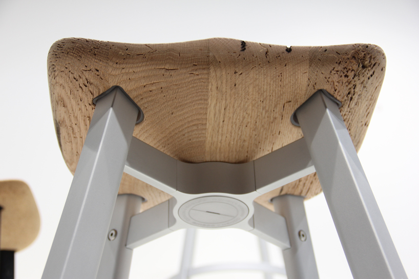 SU collection by nendo integrates reclaimed oak from old barns