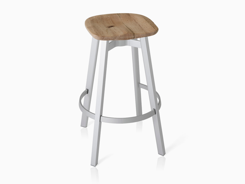 SU collection by nendo integrates reclaimed oak from old barns