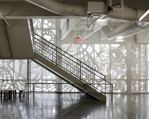 tyler school of art temple university students create patterning porosity facade