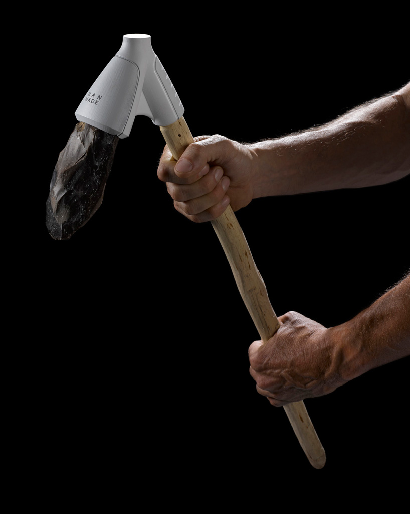 man-made series of contemporary prehistoric hand-axes by dov ganchrow
