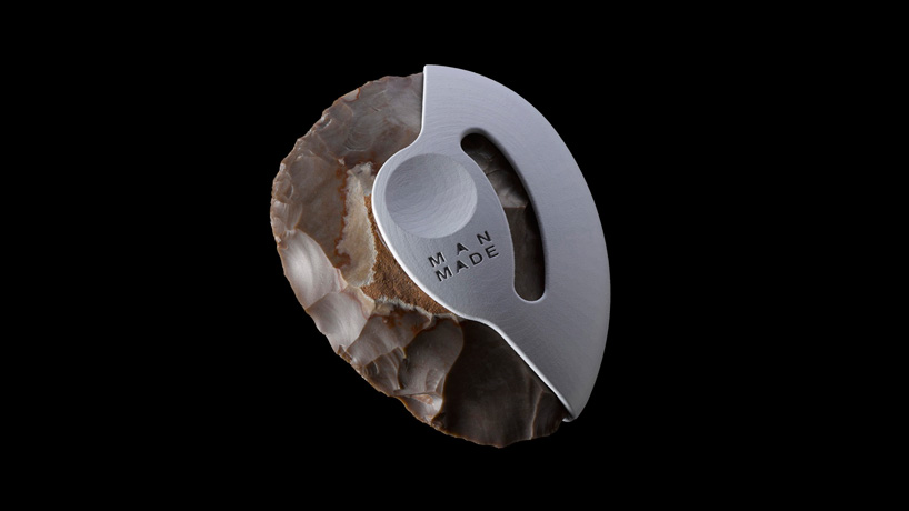 man-made series of contemporary prehistoric hand-axes by dov ganchrow