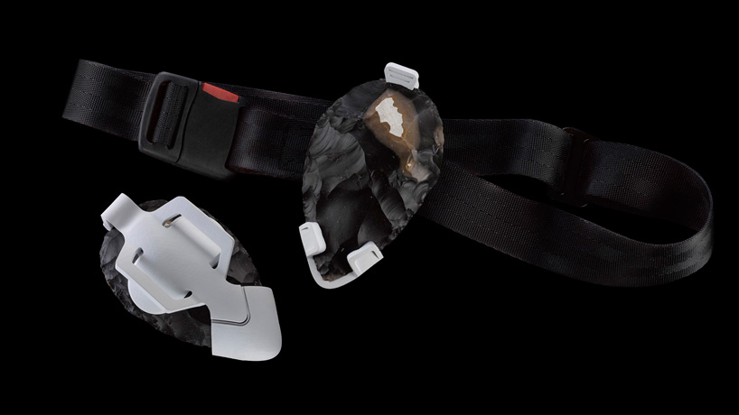 man-made series of contemporary prehistoric hand-axes by dov ganchrow