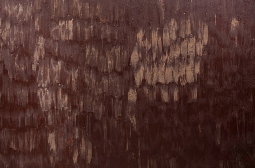 anya gallaccio assaults the senses with edible dark chocolate room