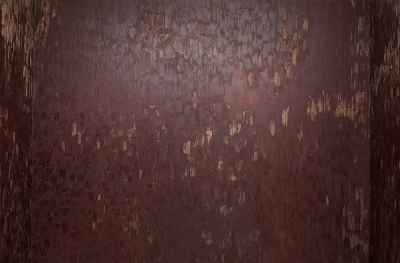 anya gallaccio assaults the senses with edible dark chocolate room