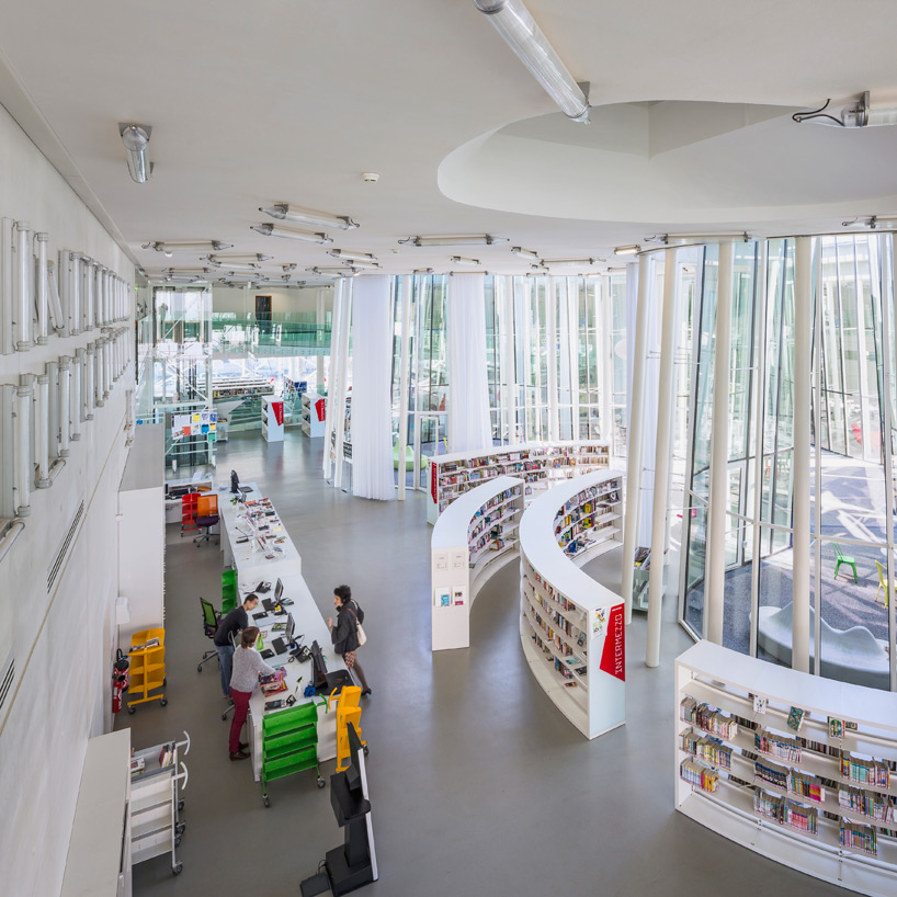 archi5 mont de marsan mediatheque marsan media library designboom