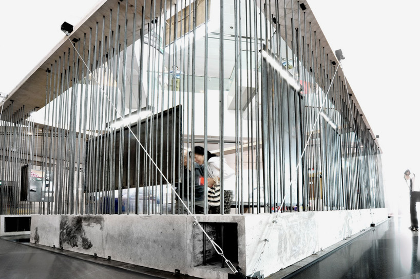 cheungvogl installation structure M+ hong kong designboom