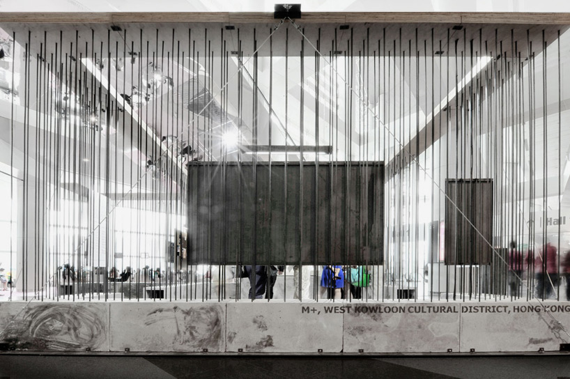 cheungvogl installation structure M+ hong kong designboom