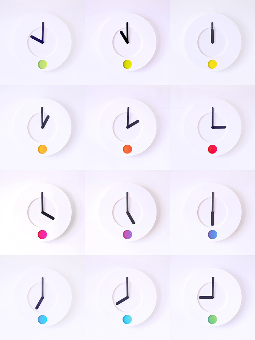 duncan shotton's colour o'clock changes hues as time passes