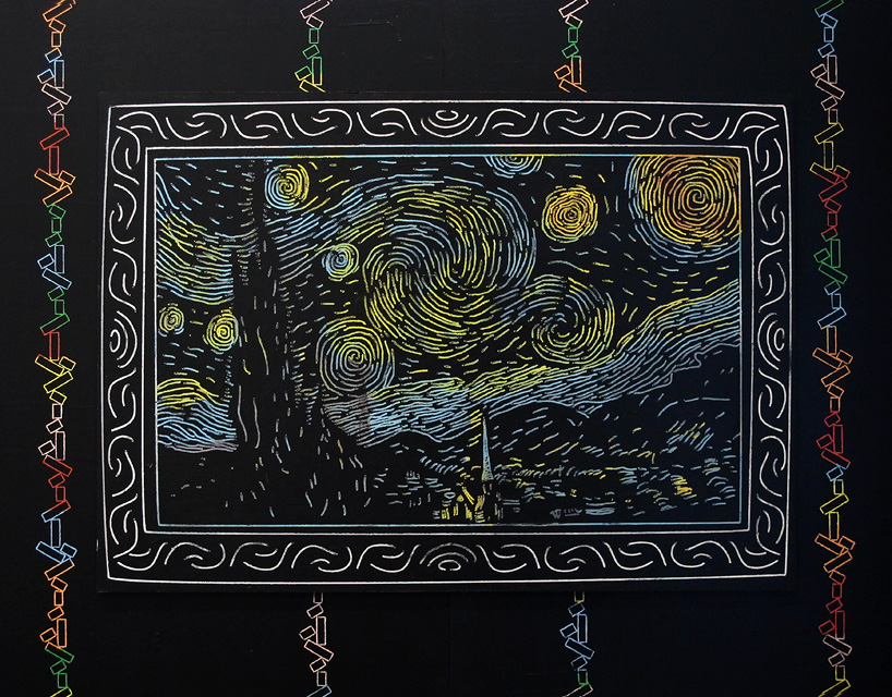 itay ohaly colored memories etched on black walls