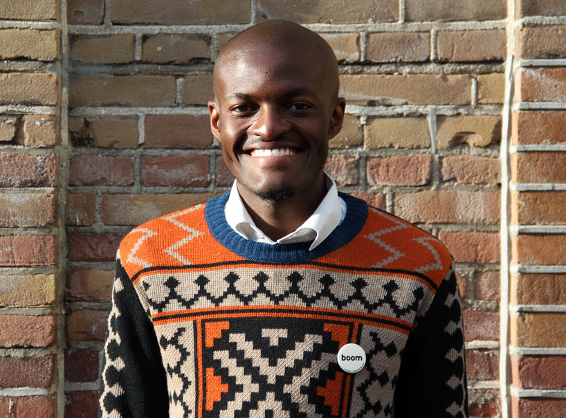 laduma ngxokolo translates traditional xhosa beadwork into knitwear design