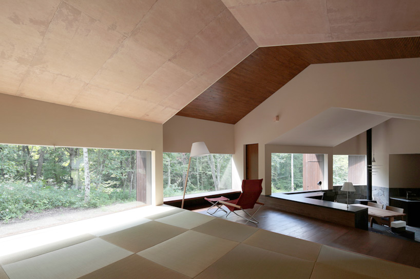 on design rooms that follow the landscape japan designboom