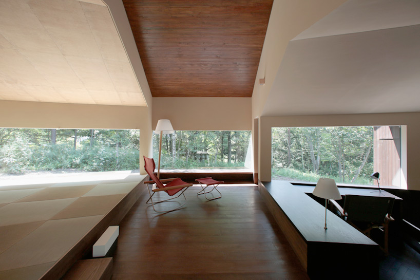 on design rooms that follow the landscape japan designboom