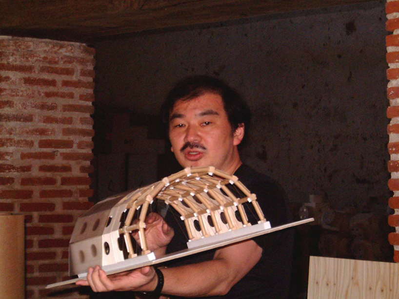 shigeru ban's paper pavilion is his first permanent building in europe