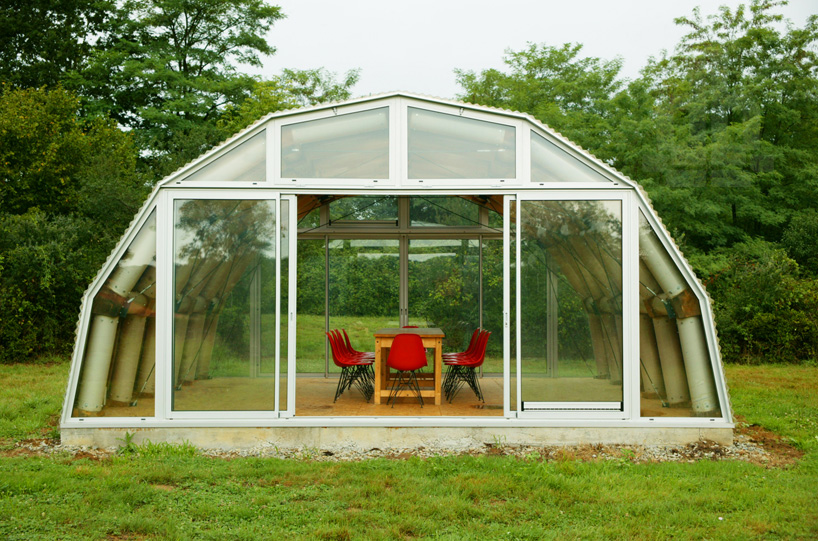 shigeru ban's paper pavilion is his first permanent building in europe