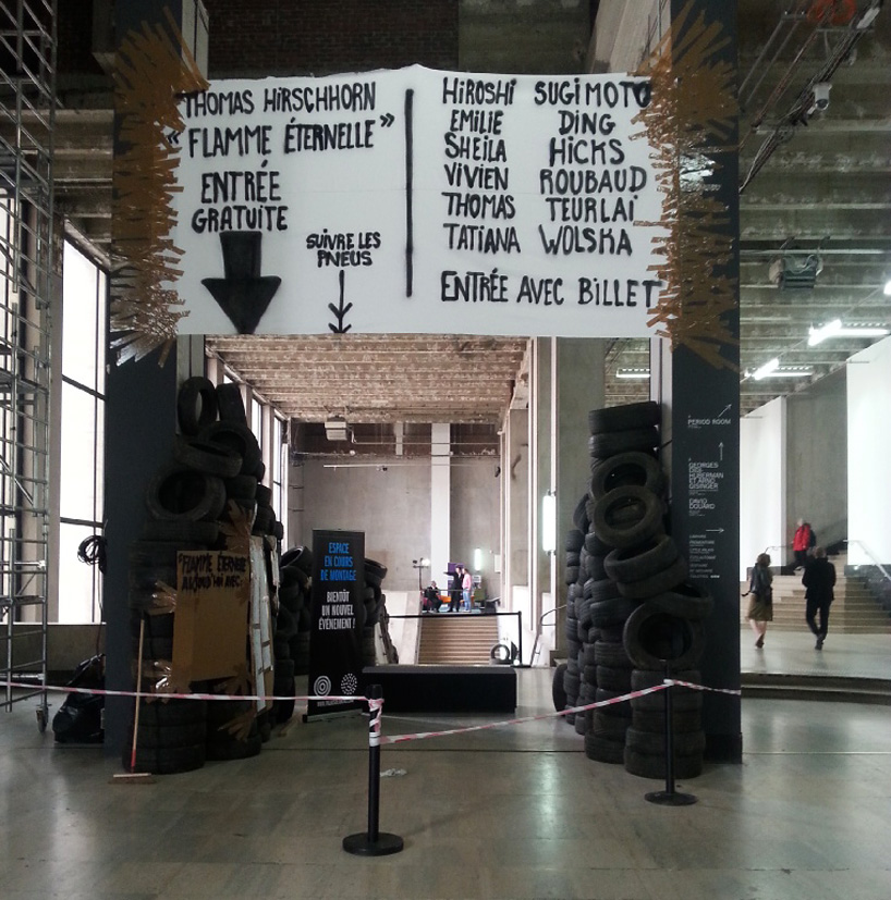 thomas hirschhorn flamme eternelle palais de tokyo
