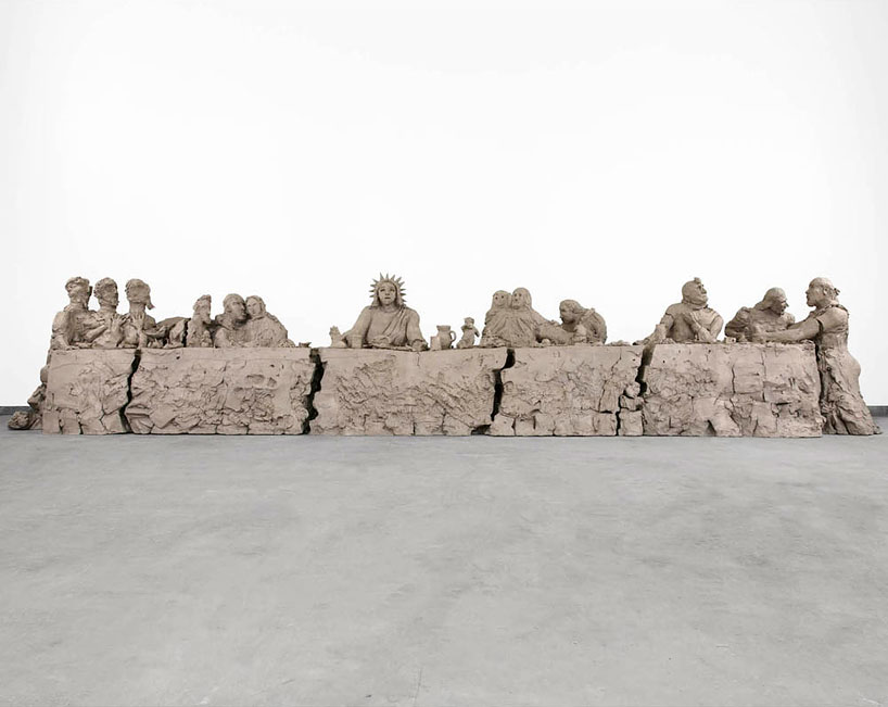 urs fischer exhibits clay works at chase bank in new york