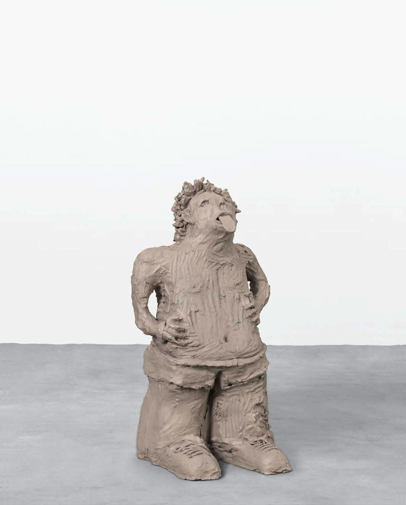 urs fischer exhibits clay works at chase bank in new york