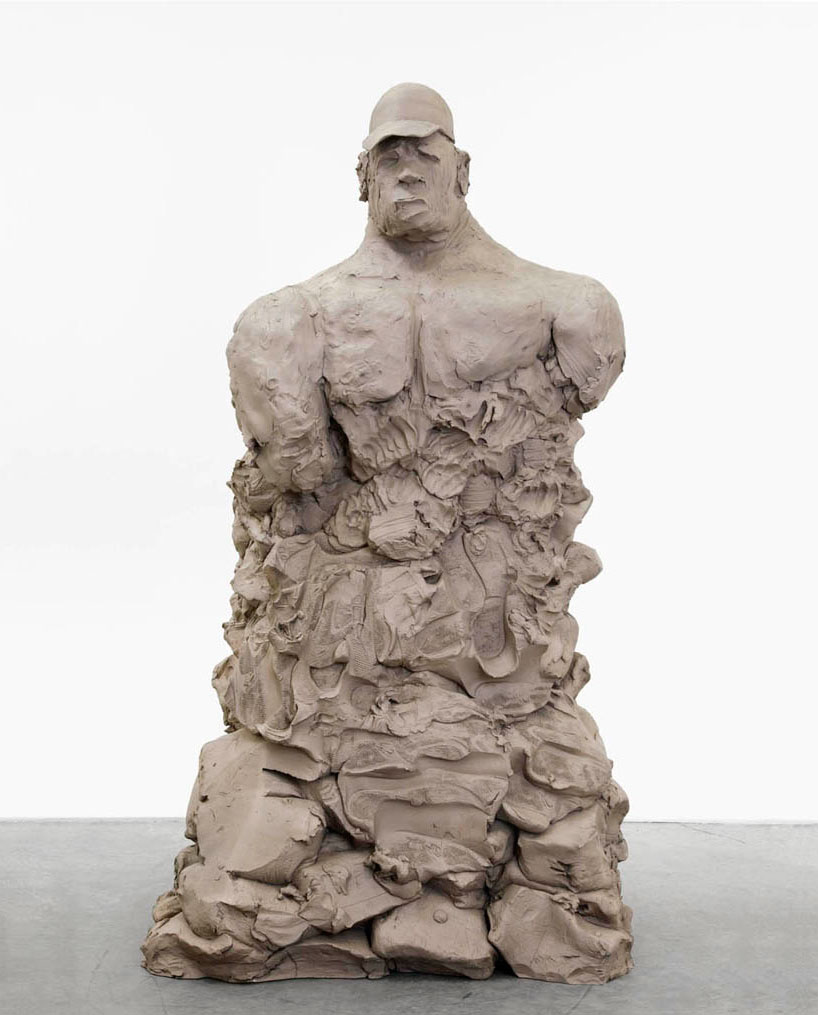urs fischer exhibits clay works at chase bank in new york