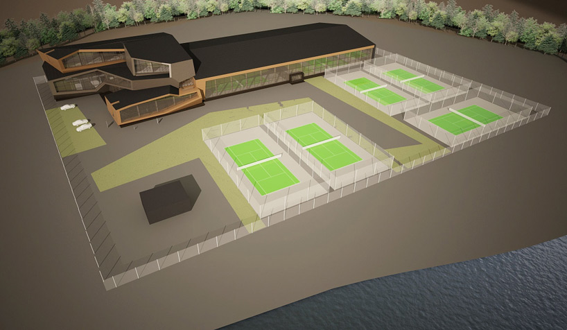 za bor architects istra tennis designboom