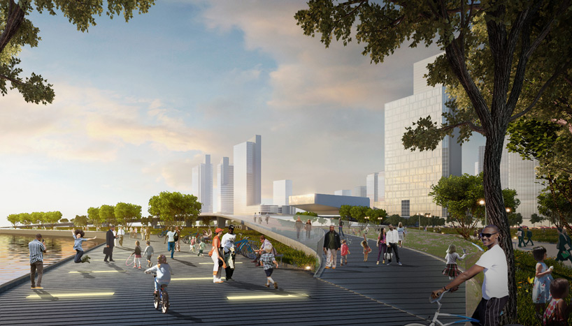 HOK barack obama presidential library bronzeville chicago designboom