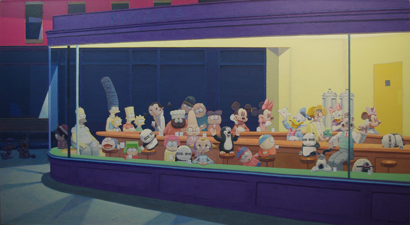 Zhang_Gong_Cafe_No.2_Acrylic_on_canvas_120x220cm_2011