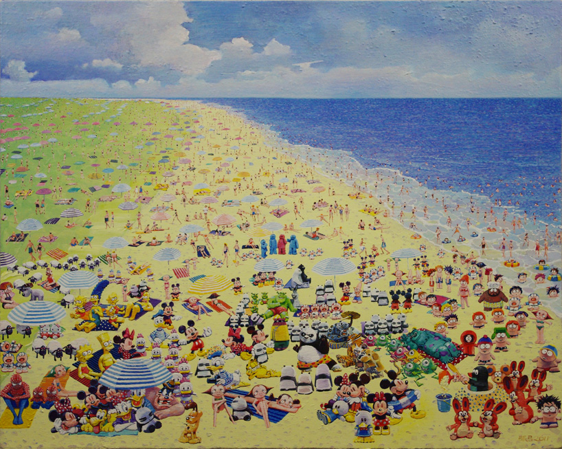 Zhang_Gong_Golden_Beach_Acrylic_on_canvas_60x75cm_2011