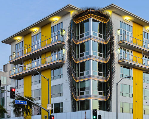 ball-nogues enlivens los angeles street intersection with corner glory