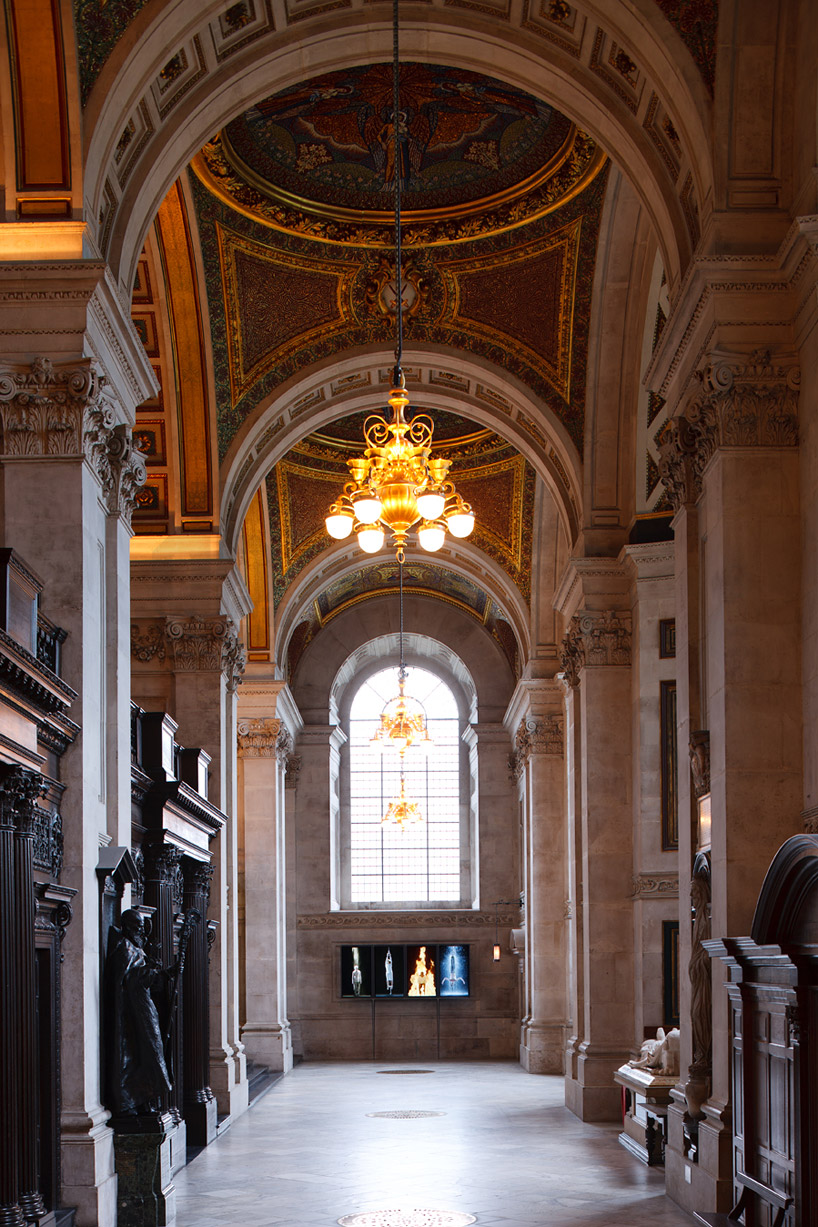 Bill Viola Projects Martyrs Within St Paul S Cathedral