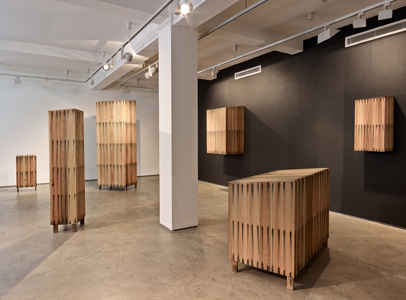 bleed peter marigold sarah myerscough gallery designboom 