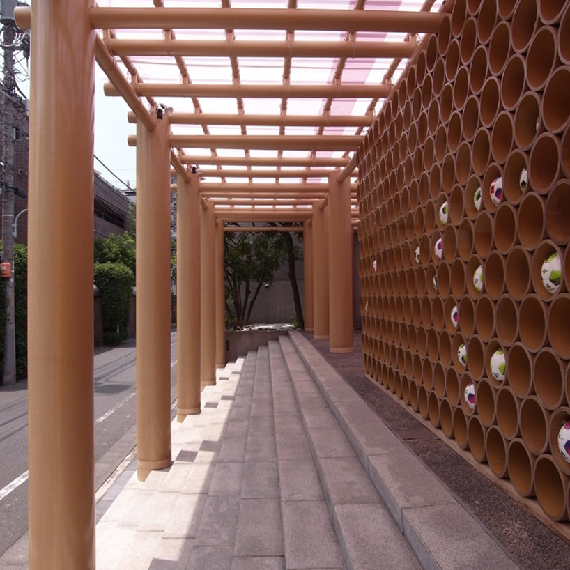 world cup pavilion shigeru ban designboom